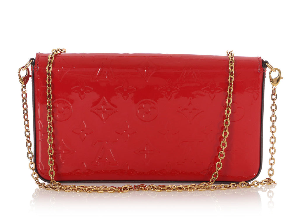 Louis Vuitton Red Vernis Félicie Pochette