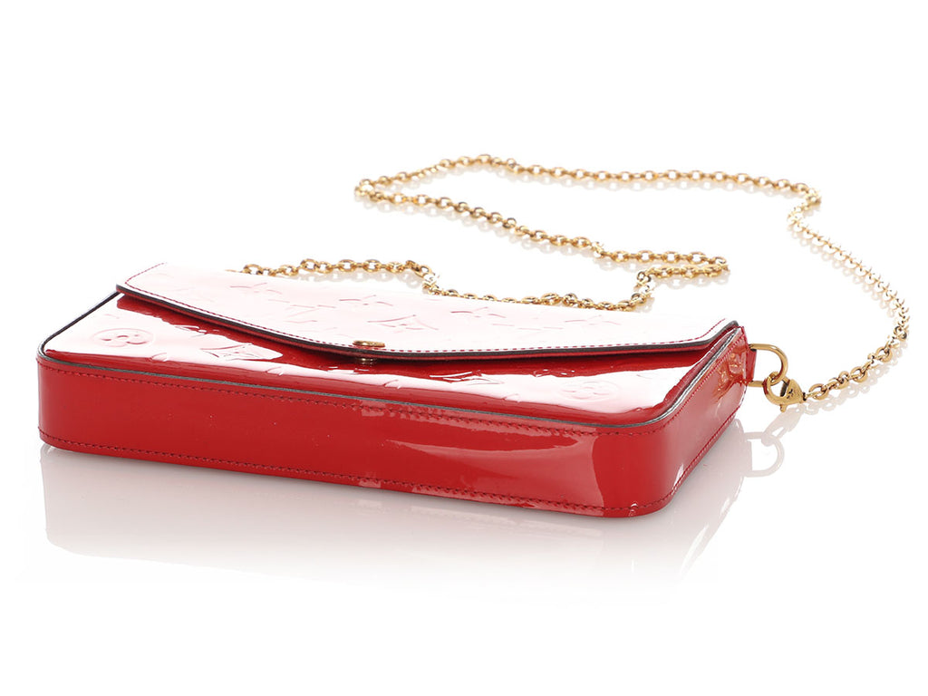Louis Vuitton Red Vernis Félicie Pochette