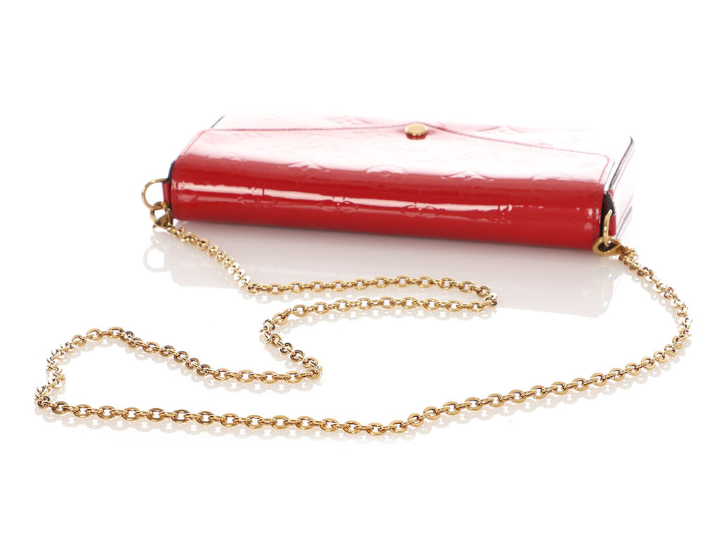Louis Vuitton Red Vernis Félicie Pochette