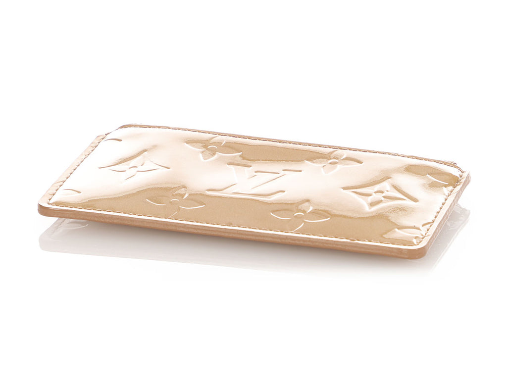 Louis Vuitton Beige Perle Vernis Key Pouch