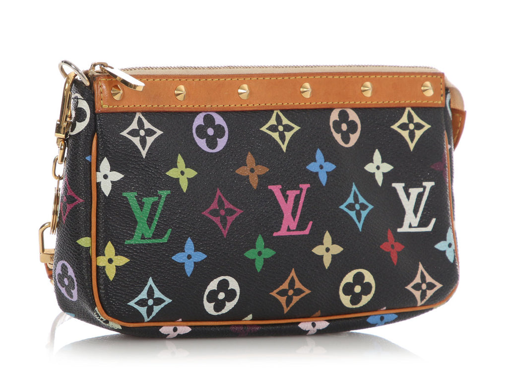 Louis Vuitton Black Multicolore Monogram Pochette