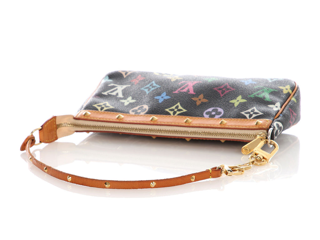 Louis Vuitton Black Multicolore Monogram Pochette