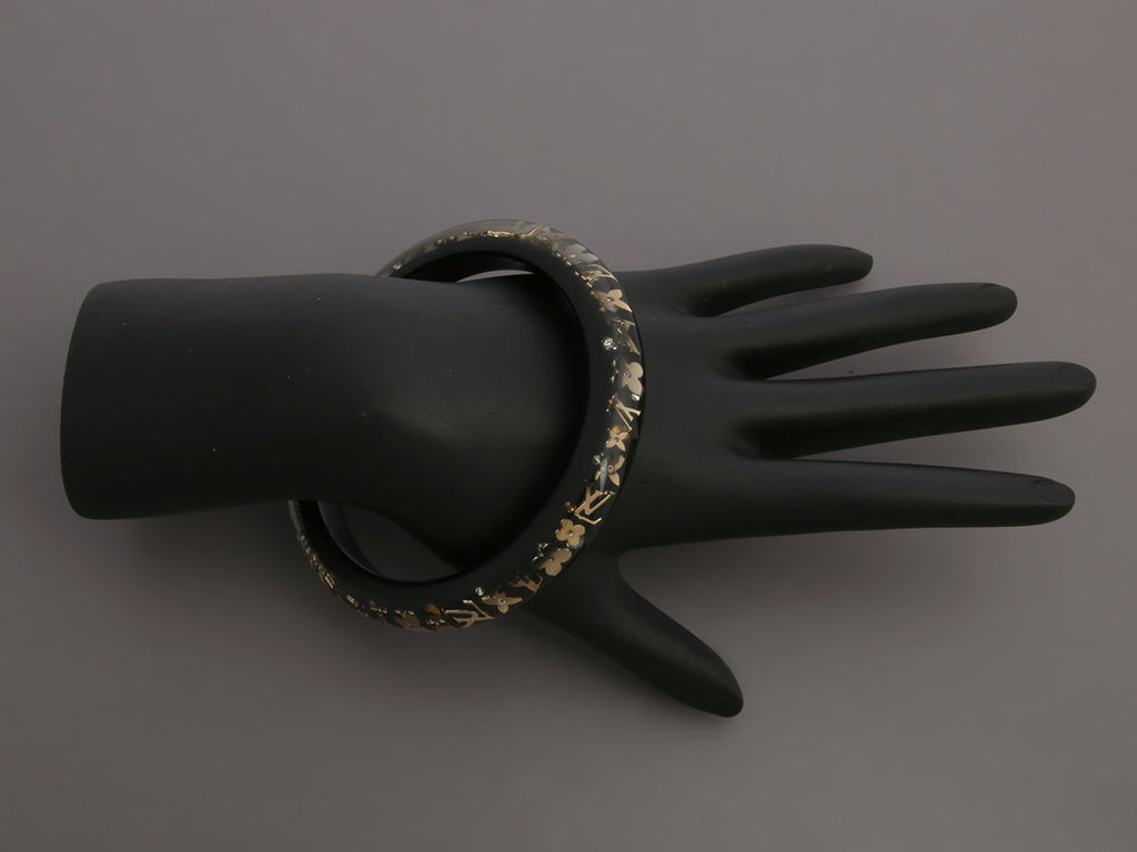 Louis Vuitton Narrow Black Inclusion Bracelet