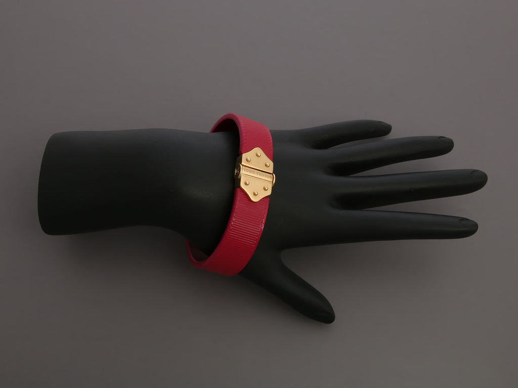 Louis Vuitton Fuchsia Patent Spirit Bracelet