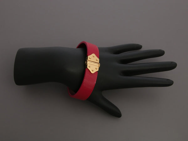 Louis Vuitton Fuchsia Patent Spirit Bracelet
