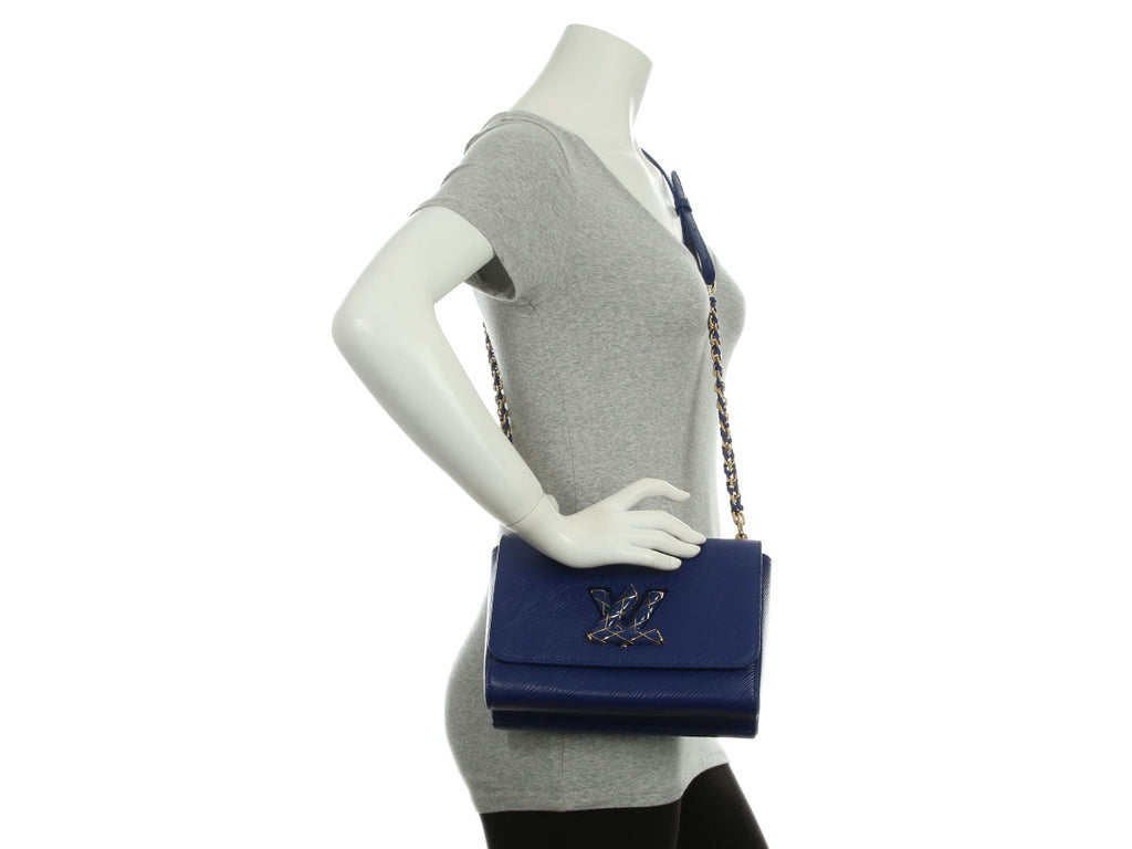 Louis Vuitton Blue Epi Enamel Twist MM