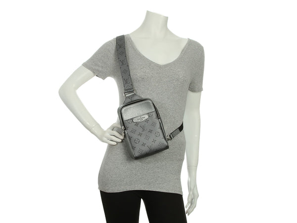 Louis Vuitton Silver Taigarama Outdoor Slingbag