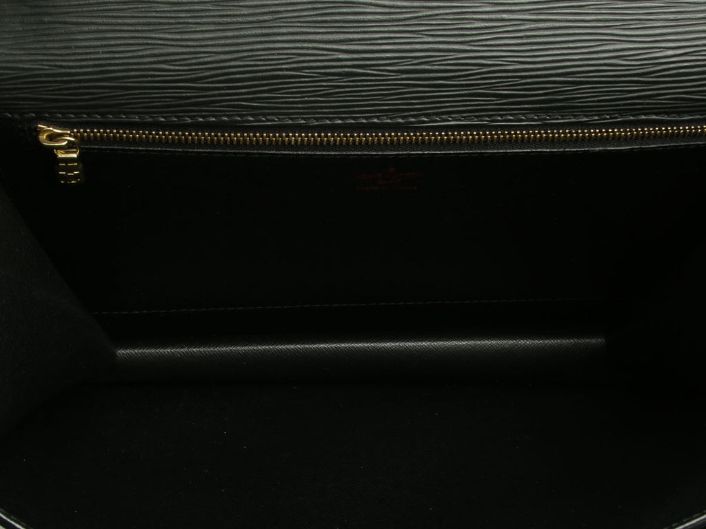 Louis Vuitton Black Epi Monceau