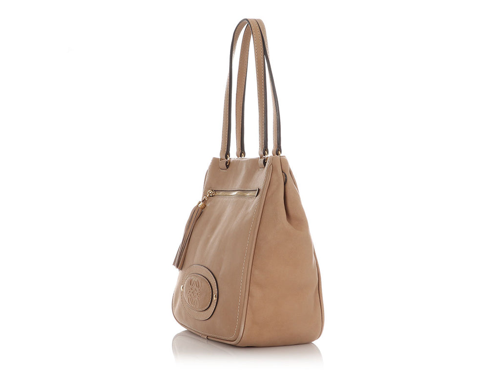 Loewe Beige Bolso Shopper