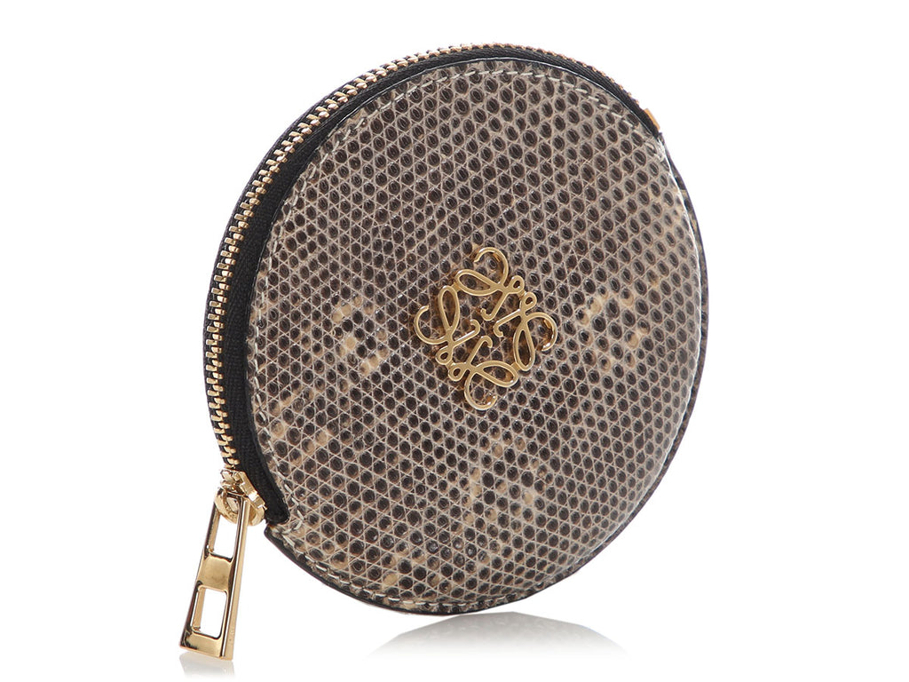 Loewe Round Lizard Coin Purse