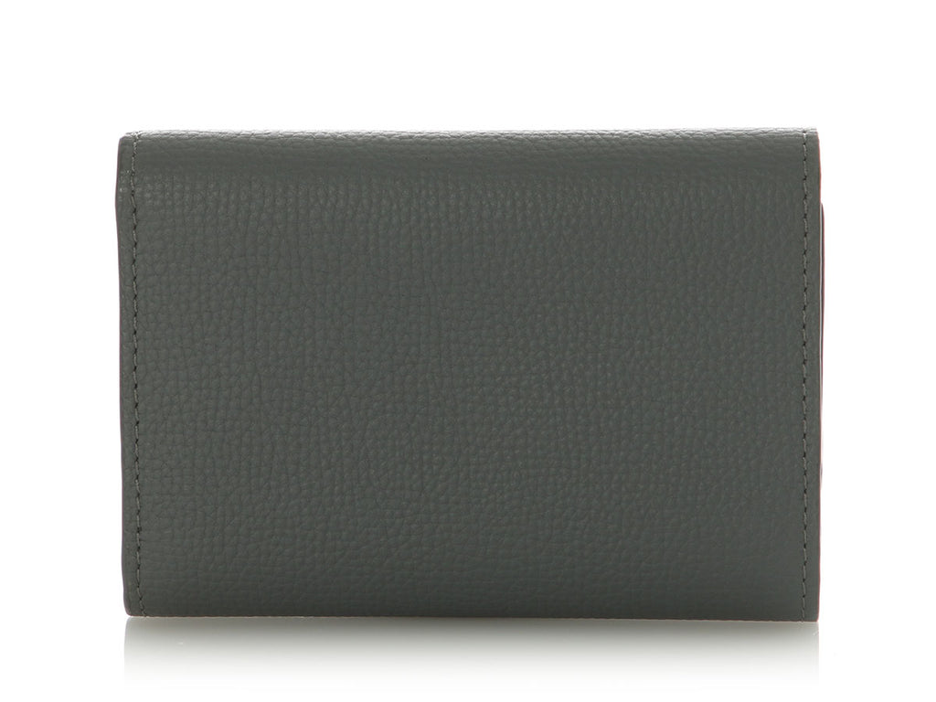 Loewe Asphalt Small Gray Anagram Trifold Wallet