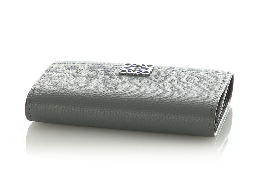 Loewe Asphalt Small Gray Anagram Trifold Wallet