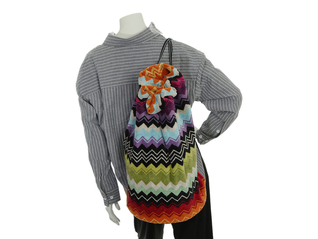 Missoni Multicolor Terry Cloth Giacomo Beach Bag