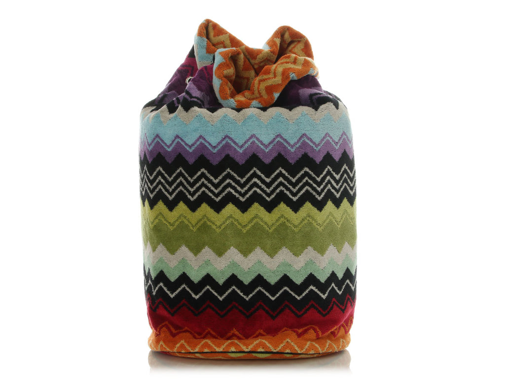 Missoni Multicolor Terry Cloth Giacomo Beach Bag