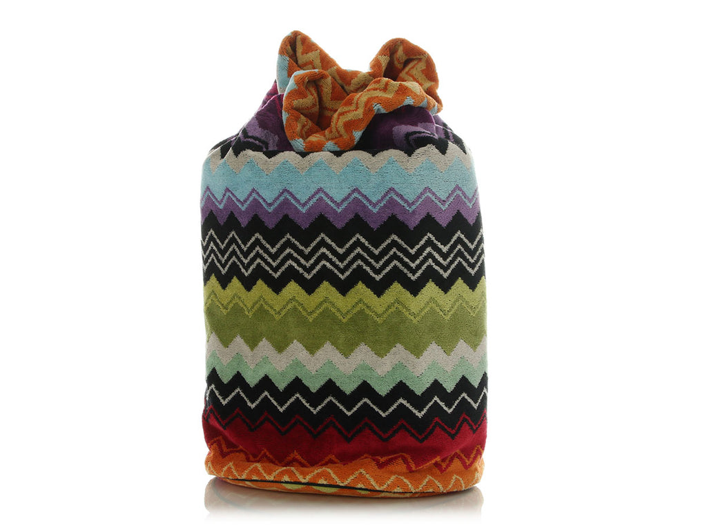 Missoni Multicolor Terry Cloth Giacomo Beach Bag