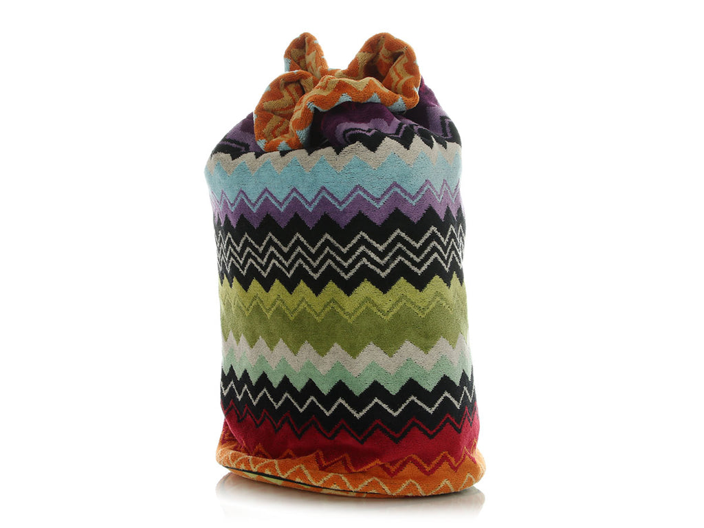 Missoni Multicolor Terry Cloth Giacomo Beach Bag