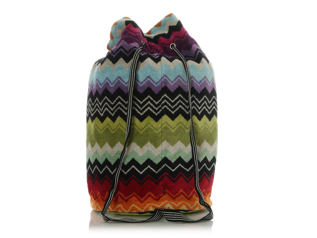 Missoni Multicolor Terry Cloth Giacomo Beach Bag