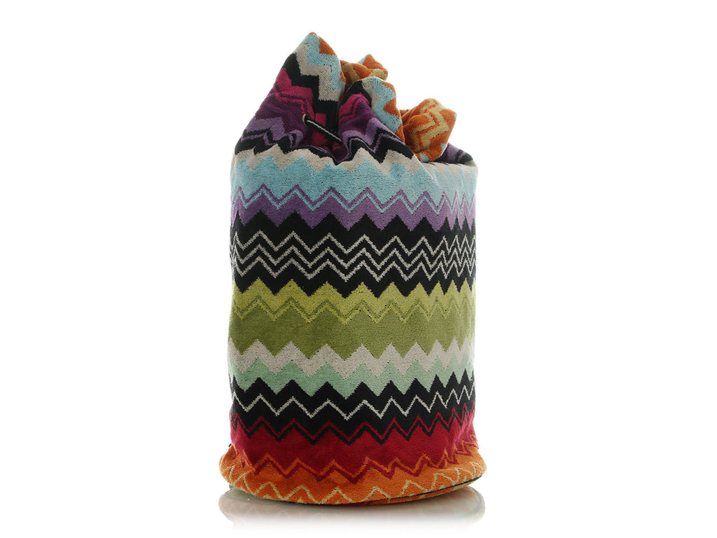Missoni Multicolor Terry Cloth Giacomo Beach Bag