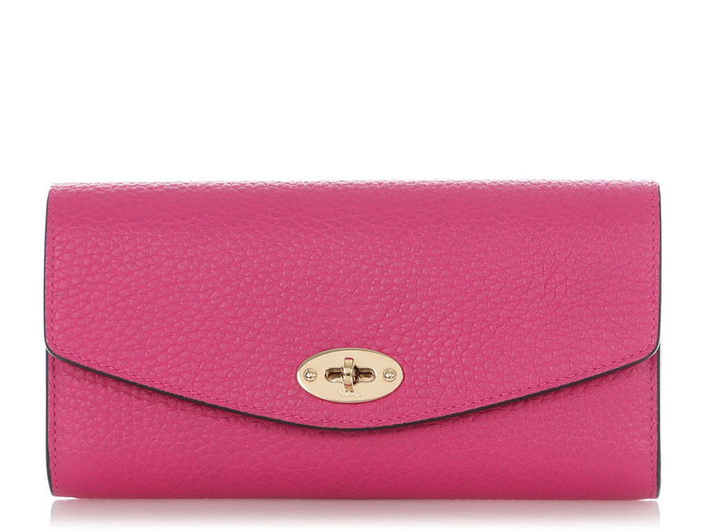 Mulberry Fuchsia Darley Flap Wallet