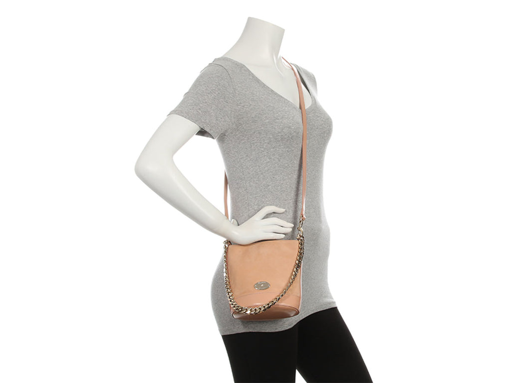 Mulberry Small Rose Beige Suede Jamie Bucket Bag