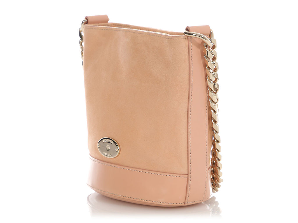 Mulberry Small Rose Beige Suede Jamie Bucket Bag