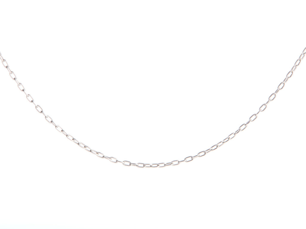 14K White Gold 24-Inch Chain Necklace