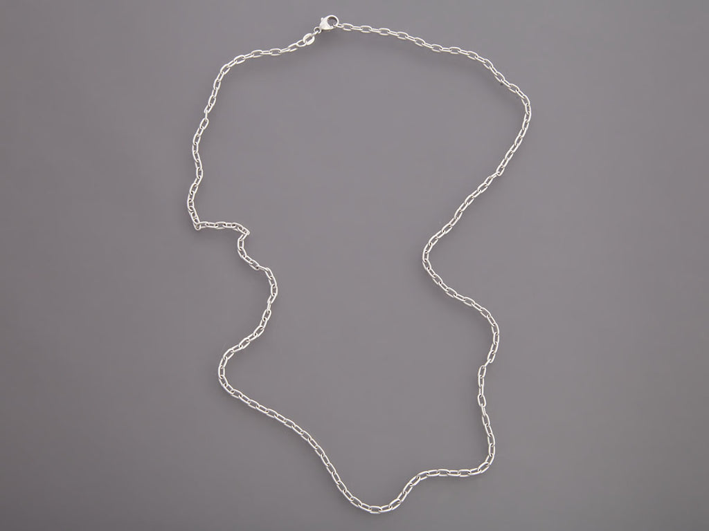 14K White Gold 24-Inch Chain Necklace