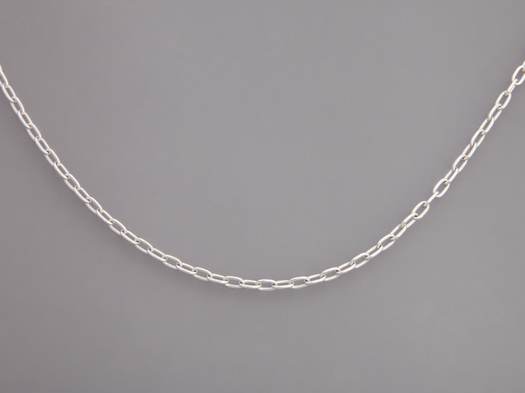 14K White Gold 24-Inch Chain Necklace