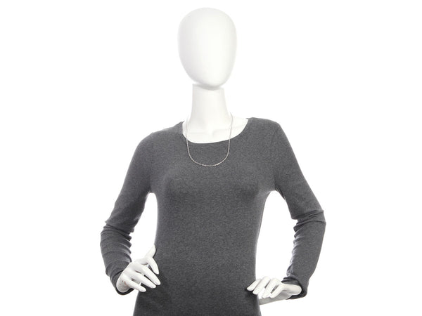 14K White Gold 24-Inch Chain Necklace