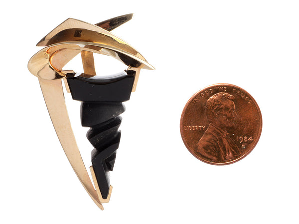 Fantasy Cut Onyx Pendant