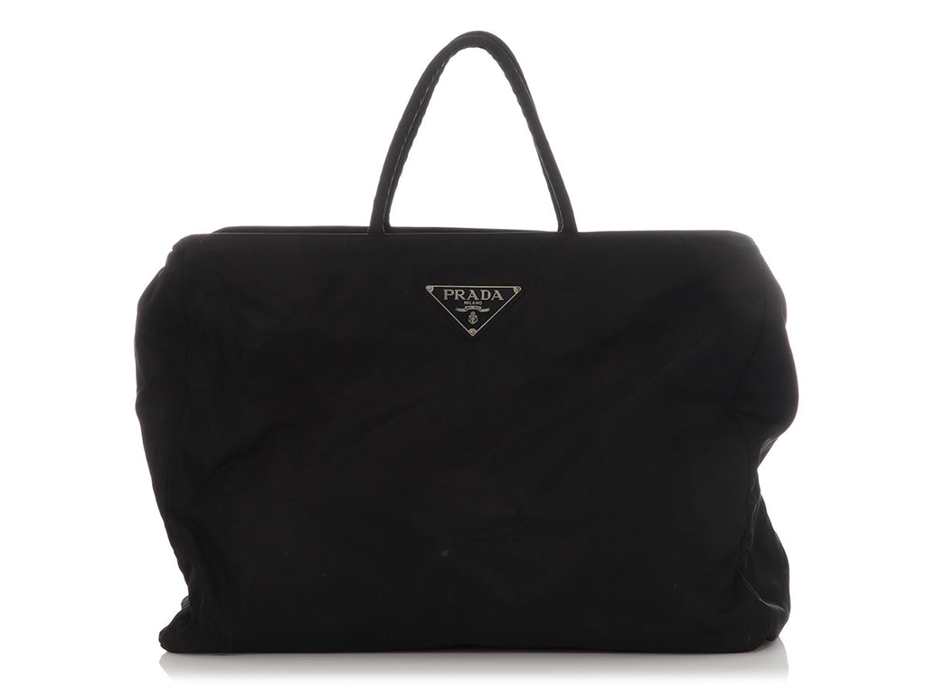 Prada Black Nylon Tote