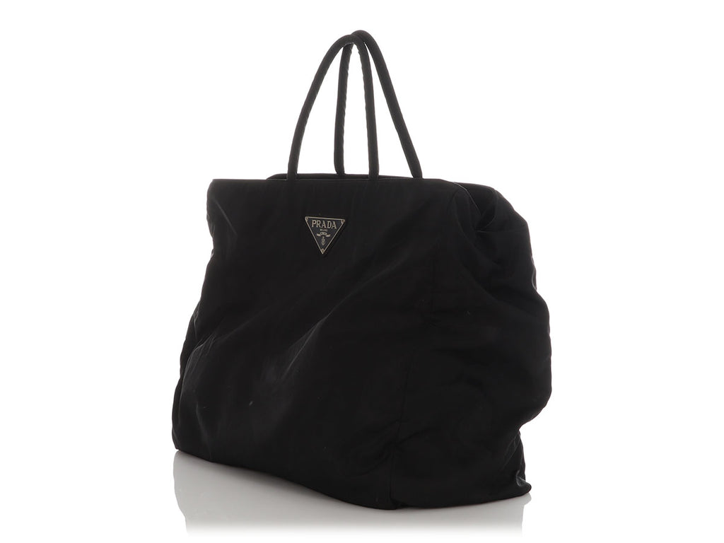 Prada Black Nylon Tote