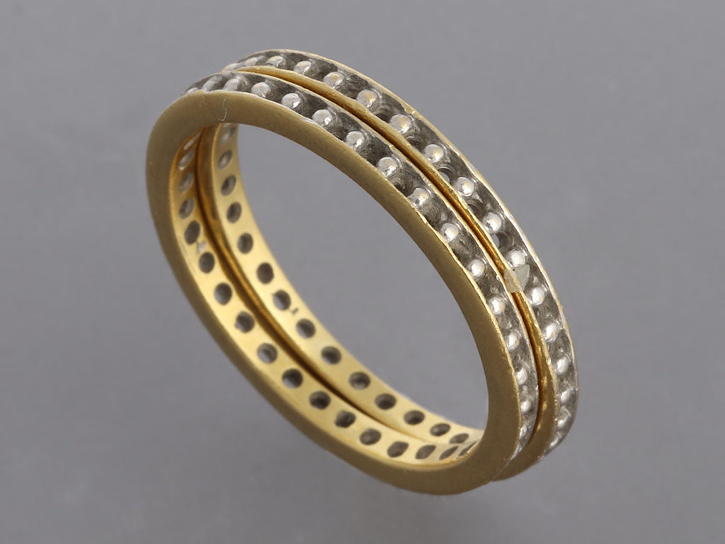 Two-Tone 18K Gold Ring Guard Set