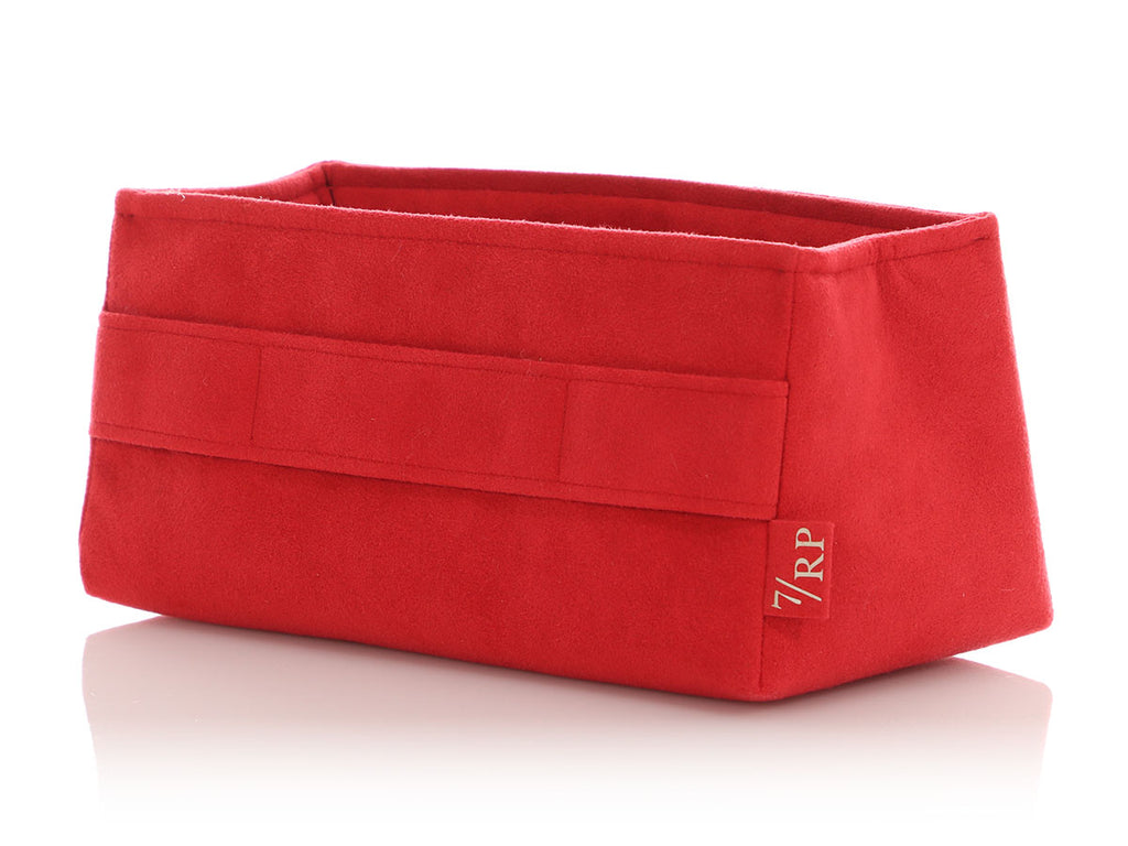 7 Rue Paradis Rouge Vif Fabric Birkin 25 Bag Insert