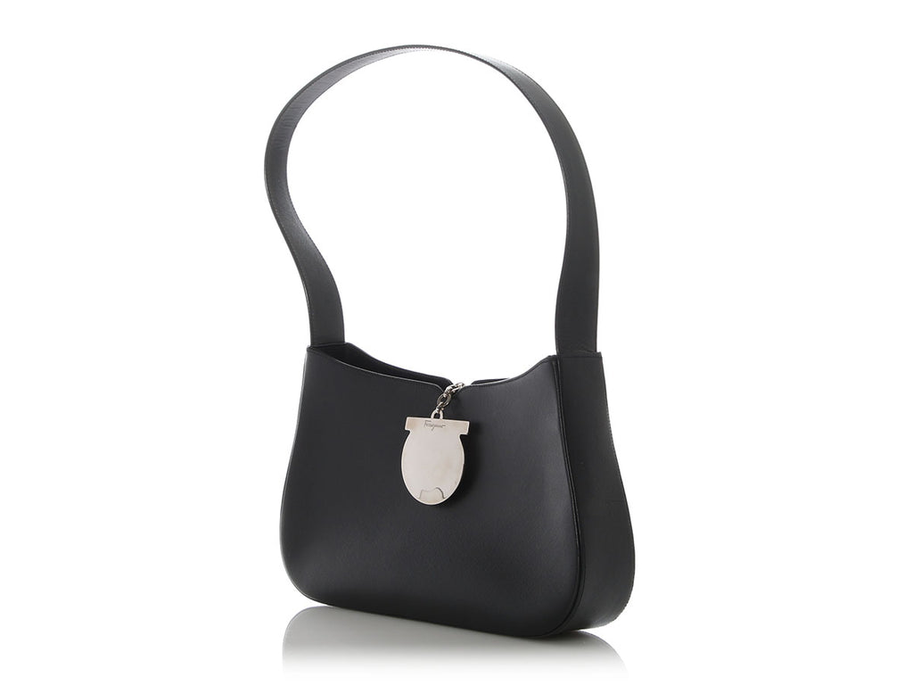 Ferragamo Vintage Black Shoulder Bag