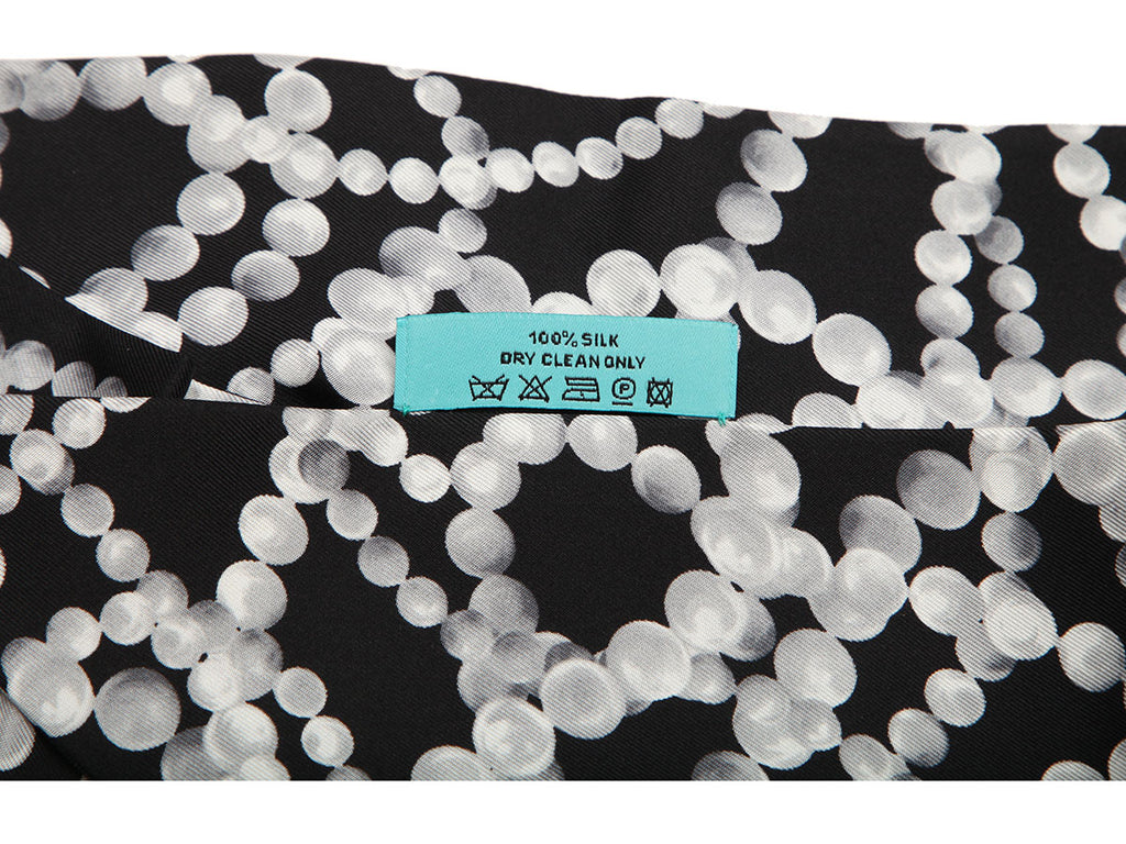 Tiffany Pearls Ribbon Twilly