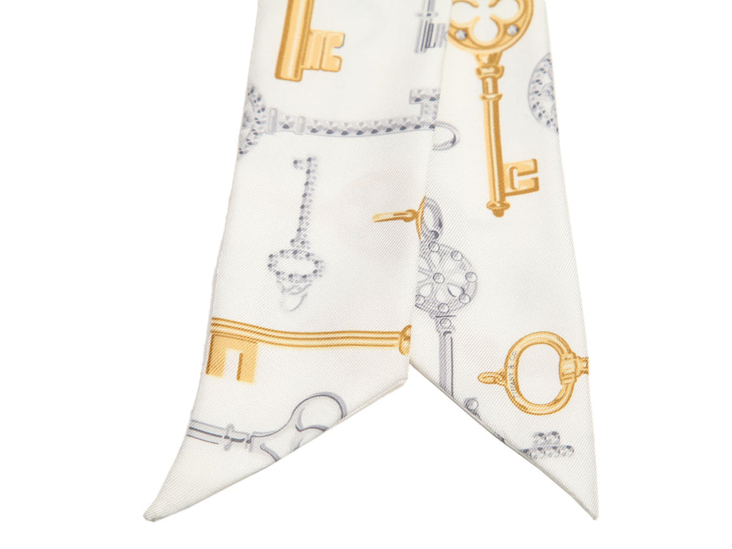 Tiffany & Co Keys Silk Twilly Scarf