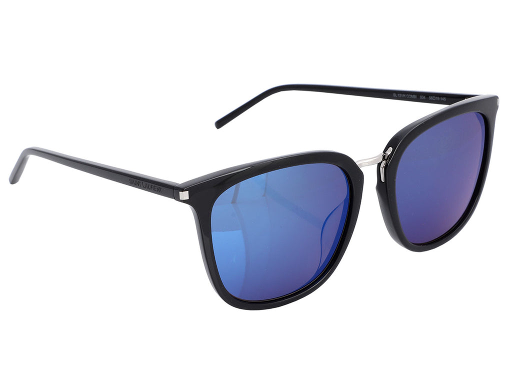 Saint Laurent Black Blue Lens Sunglasses