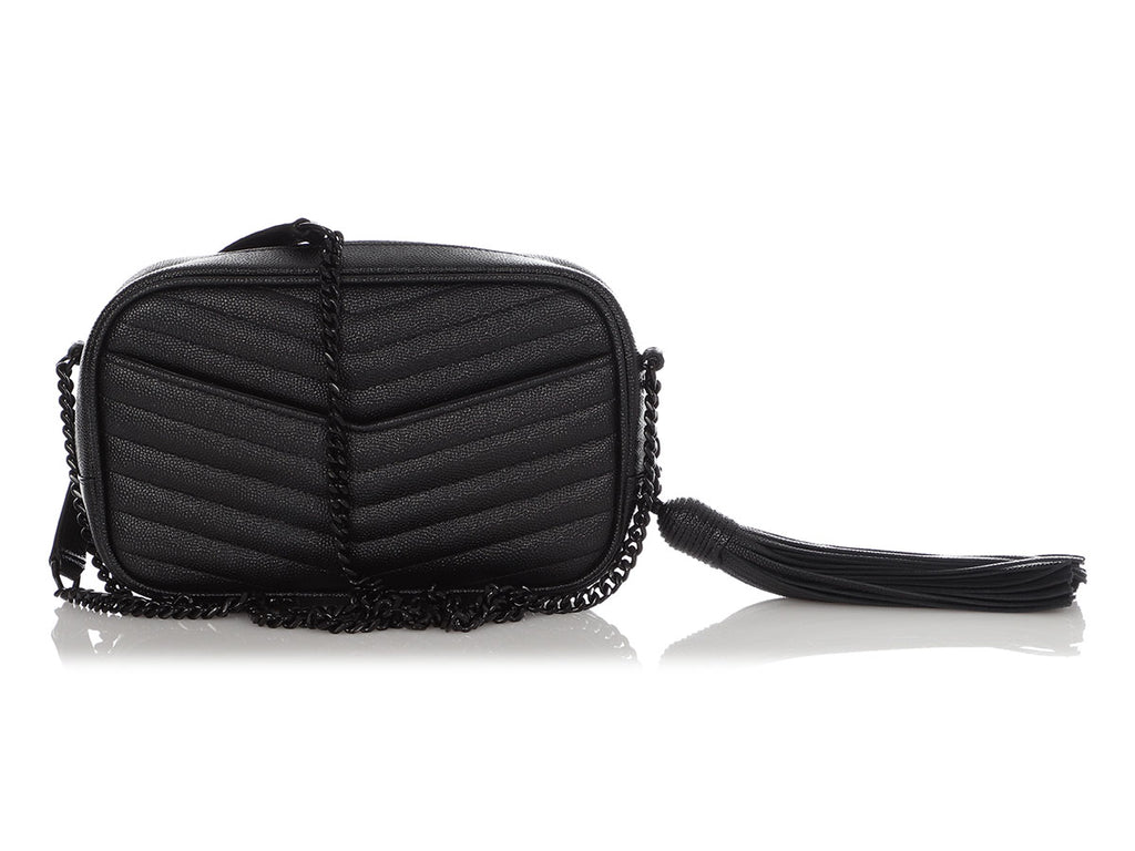 Saint Laurent Mini So Black Lou Camera Crossbody Bag