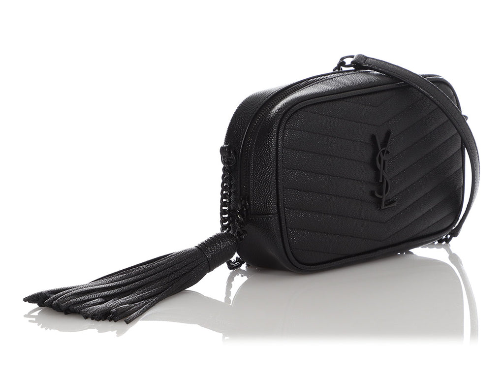 Saint Laurent Mini So Black Lou Camera Crossbody Bag