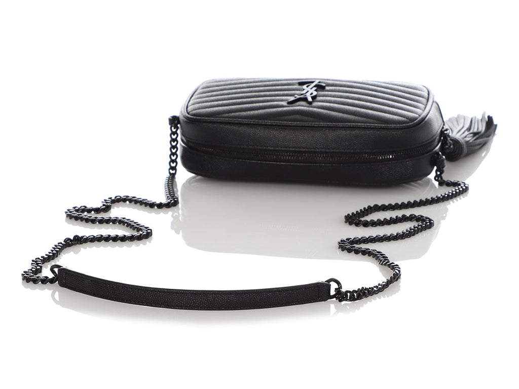 Saint Laurent Mini So Black Lou Camera Crossbody Bag