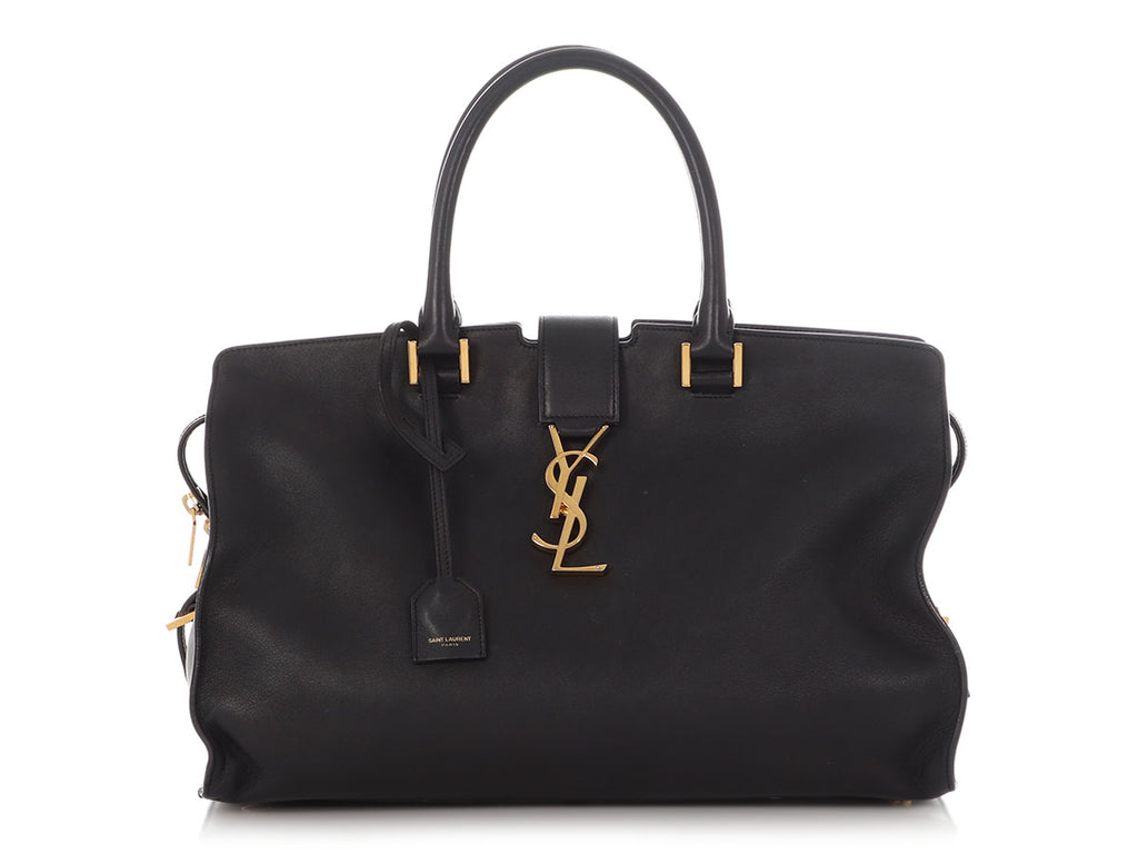 Saint Laurent Black Monogram Downtown Cabas