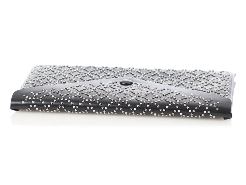 Alaia Black Studded Louise Embellished Envelope Clutch