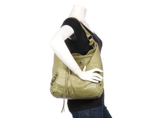 Balenciaga 2010 Classic Olive Perforated Day