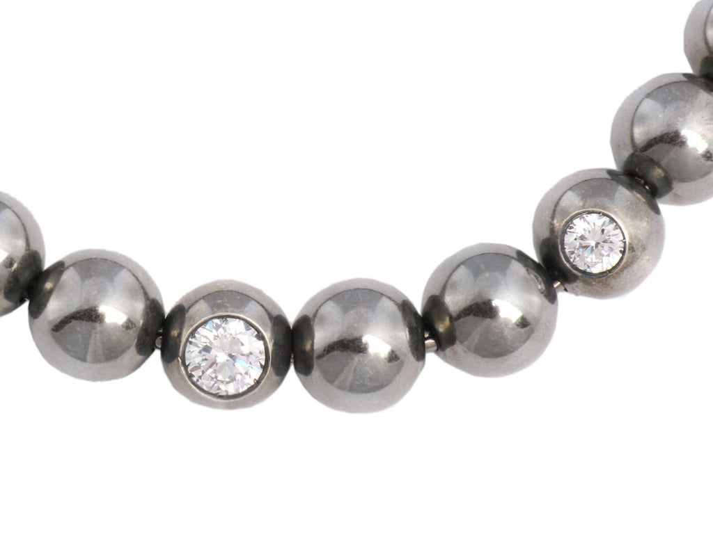 Bottega Veneta Sterling Ball Necklace