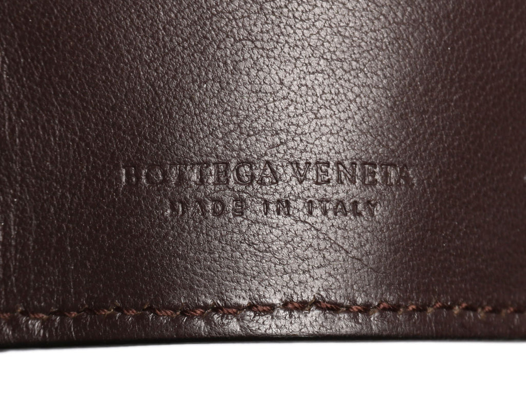 Bottega Veneta Brown Intrecciato Key Case