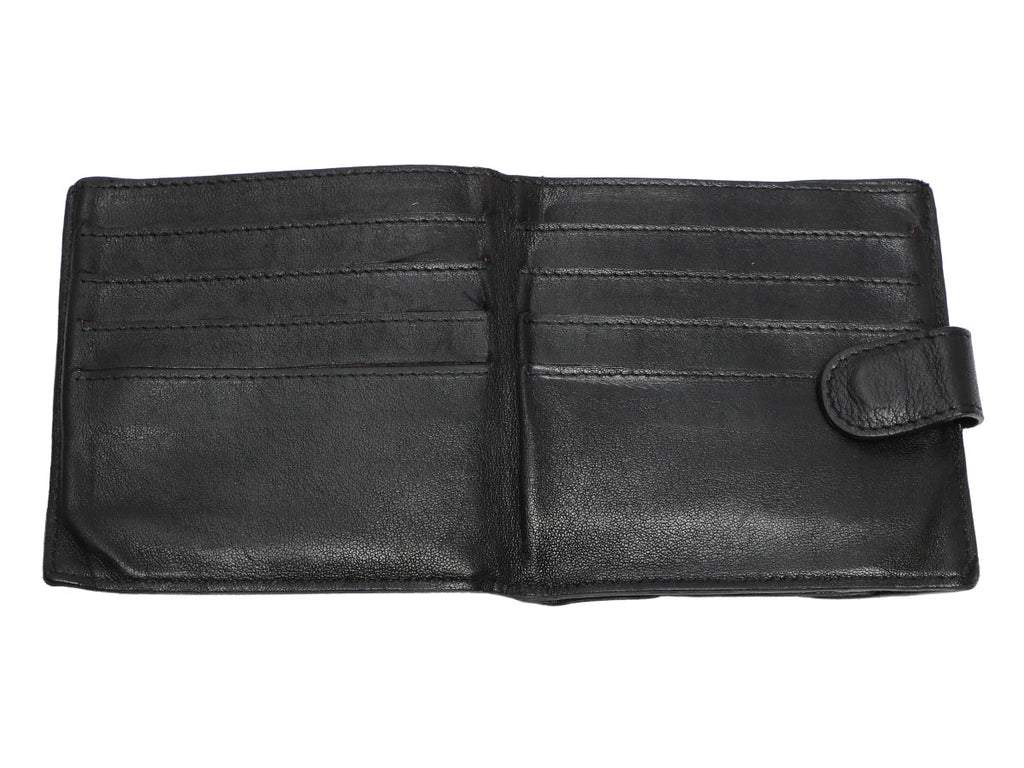 Bottega Veneta Black Compact Wallet