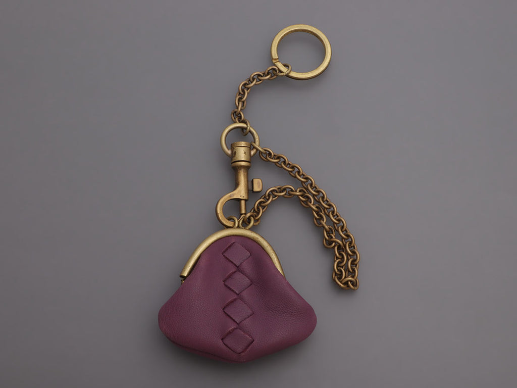 Bottega Veneta Lavender Leather Coin Purse Charm