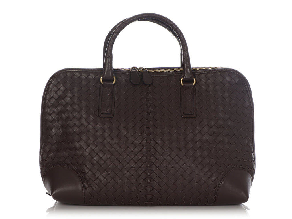 Bottega Veneta Coffee Top Handle Bag