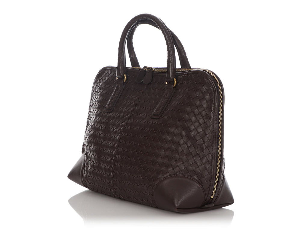 Bottega Veneta Coffee Top Handle Bag